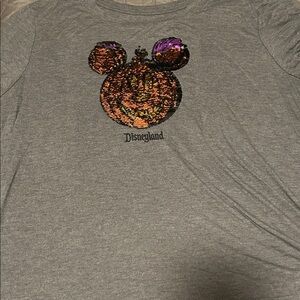 Disney Kids Gray Long Sleeve with Sequin Mickey